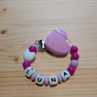 Catenella porta ciuccio personalizzata in silicone