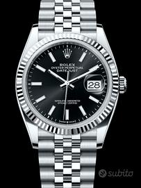 Rolex DJ 36 126234 nero vivo nuovo 09/2026 full 