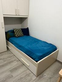 Letto singolo doppio + materasso