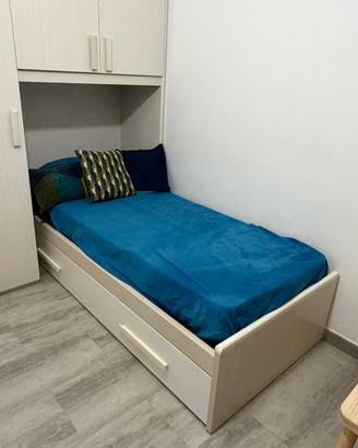 Letto singolo doppio + materasso