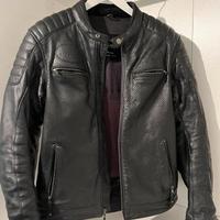 Giacca da moto in pelle John Doe nera