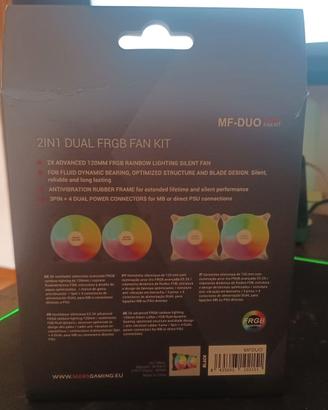 Mars Gaming MF‑DUO FAN KIT – NUOVO mai montato