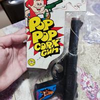 Vintage Pop Pop Cork Gun anni 70 blister originale