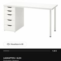 Scrivania Ikea Lagkapten/Alex