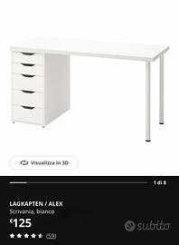Scrivania Ikea Lagkapten/Alex