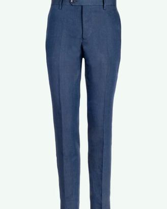 OBJ lanificio cerruti pantalone slim fit lino