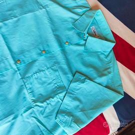 Camicia vintage verde acqua, L