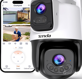 Tenda CH9 Telecamera Wi-Fi Esterno Doppia Lente 2K