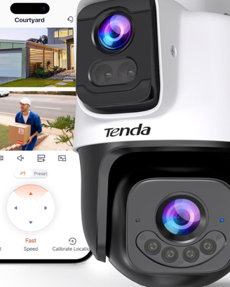 Tenda CH9 Telecamera Wi-Fi Esterno Doppia Lente 2K