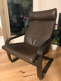 Poltrona Ikea Poang in pelle