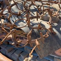 Erpice snodato in ghisa per trattore,trigenia