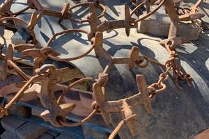 Erpice snodato in ghisa per trattore,trigenia