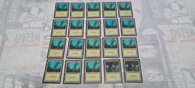 Magic the Gathering vecchie edizioni Terre VERDE