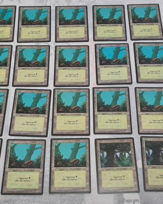 Magic the Gathering vecchie edizioni Terre VERDE