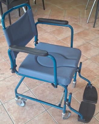 Sedia comoda imbottita wc