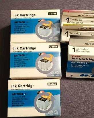 CARTUCCE COMPATIBILI STAMPANTI EPSON 12 PEZZI