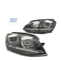 FARI PER VOLKSWAGEN VW GOLF 7 LOOK GTI LED DRL NER