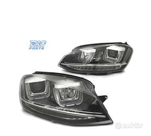 FARI PER VOLKSWAGEN VW GOLF 7 LOOK GTI LED DRL NER