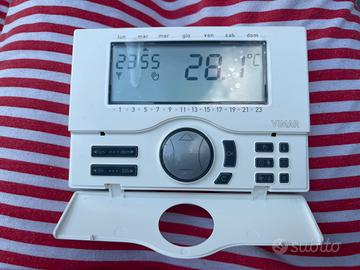 NUOVO Cronotermostato a batteria parete bianco