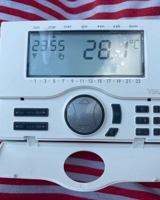 NUOVO Cronotermostato a batteria parete bianco