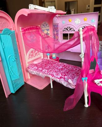 Camera da letto Barbie valigetta