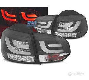 FANALI VOLKSWAGEN VW GOLF 6 08-12 A LED BAR NERO