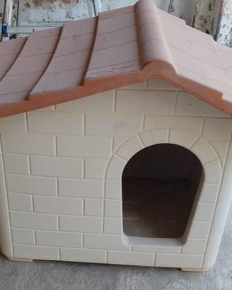 Casetta per cani in plastica 66x70