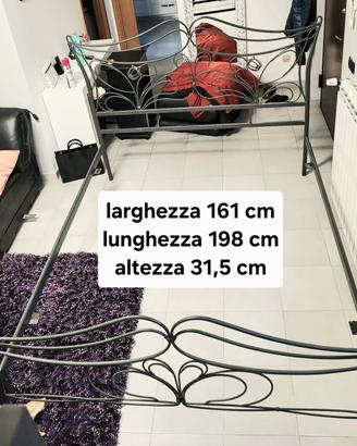 letto in ferro battuto 