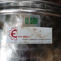 Serbatoio acciaio inox  Lt. 500