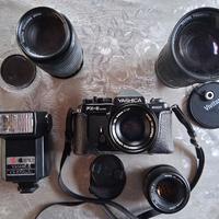Yaschica FX-3 super 2000 completa kit obbiettivi