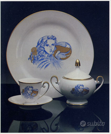 Nicasio Catanese SERVIZIO PORCELLANA x 12 ORO