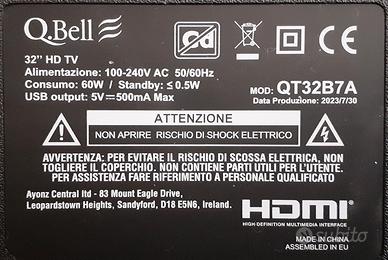 ricambi tv q bell, akai, 32",