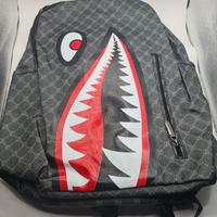 Zaino Shark Bocca Squalo borsa borsone Leggero