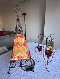 Lampada e soprammobile etnici