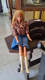 Barbie usata vintage con treccine 