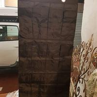 Porta tutto in tessuto con stampella