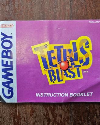 Game Boy libretto gioco Tetris