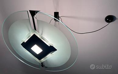 Lampadario a sospensione moderno in vetro e metall