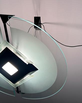 Lampadario a sospensione moderno in vetro e metall