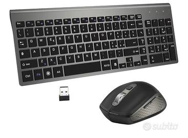 Tastiera + Mouse Wireless Senza Fili USB