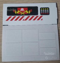 Lego sticker adesivi 6385stk01 Pompieri Set 6385