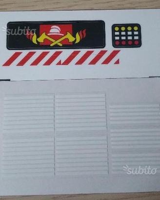 Lego sticker adesivi 6385stk01 Pompieri Set 6385