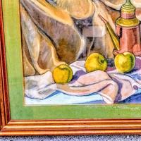 Quadro Natura morta con frutta datato, a olio.