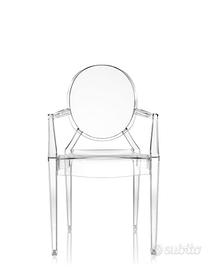 SET 2 sedie Kartell Louis Ghost trasparenti