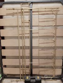 Letto Matrimoniale Ottone Vintage + Rete Doghe