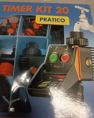 kit irrigazione claber pratico 20 vasi a goccia 