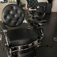 poltrone da barbieri professionali vintage 2 pezzi