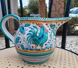caraffa/brocca ceramica Deruta 
Gallo
