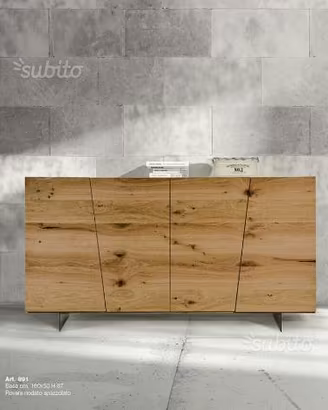 Credenza madia servante rovere nodato naturale