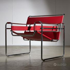 Knoll inter. Wassily B3 PERFETTA in cuoio rosso